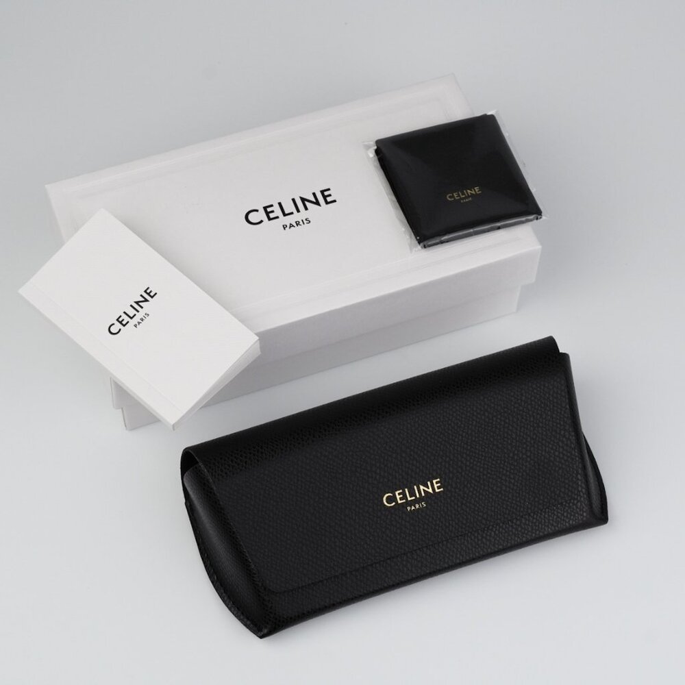 Celine CL4005FN/S 93B BRAND NEW Sunglasses  Light Green Gradient Smoke Geometric - Picture 11 of 11